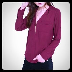 Express Two Pocket Zip Front Chelsea Popover